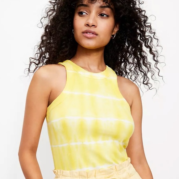 LOFT Tops - Loft tie dye ribbed tank top